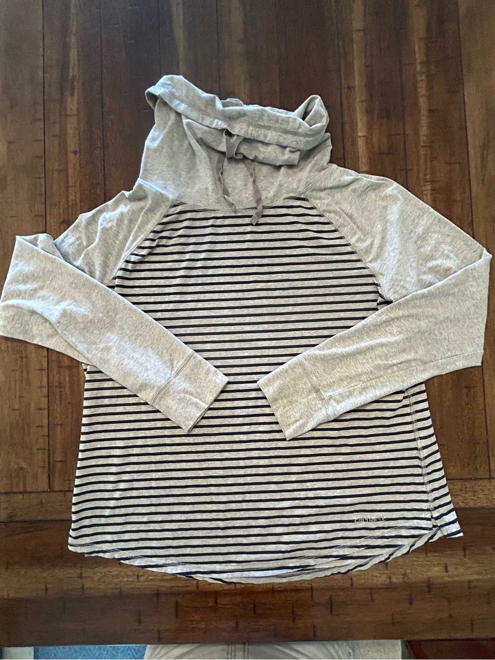 Carhartt woman’s XL cowl neck shirt stripes